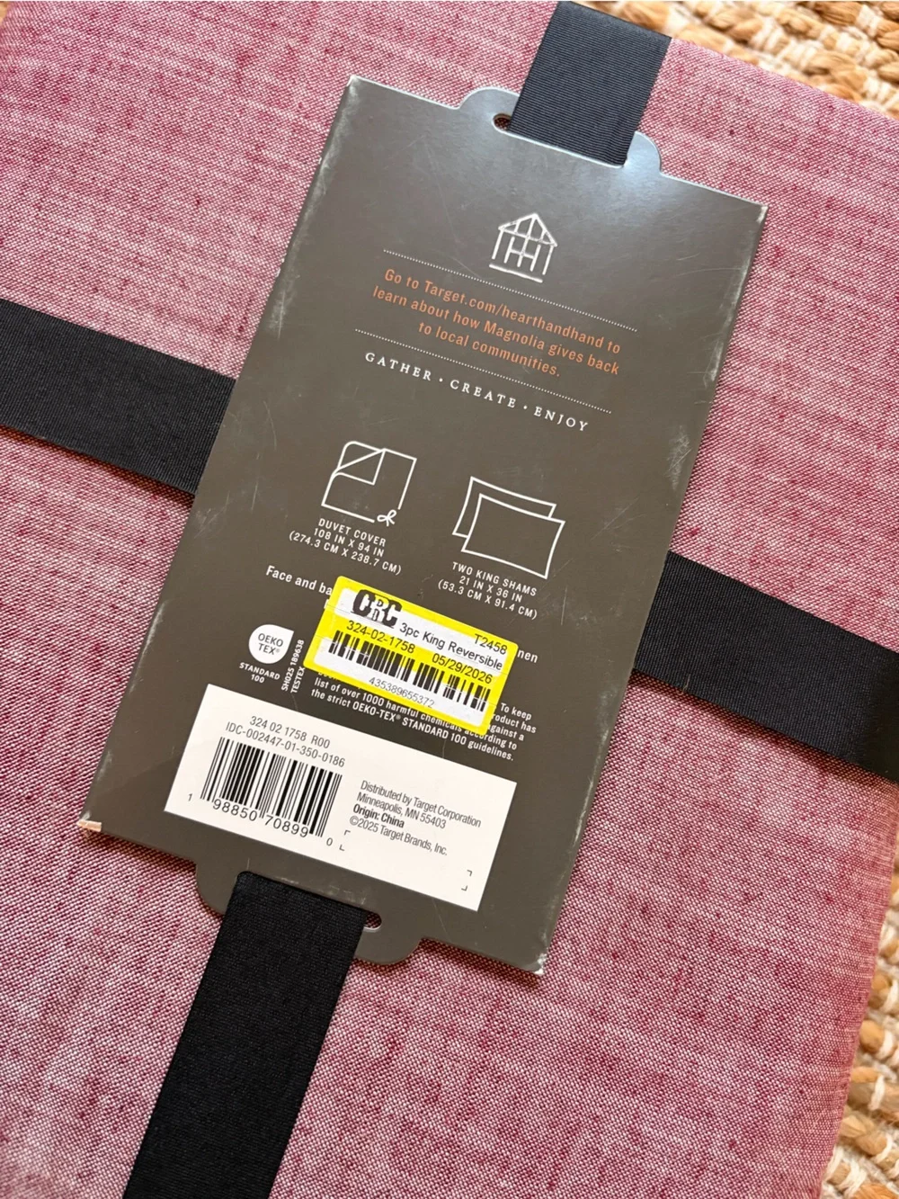 Reversible Mauve Duvet Cover Set Home Bedding. Hearth & Hand Magnolia x Target